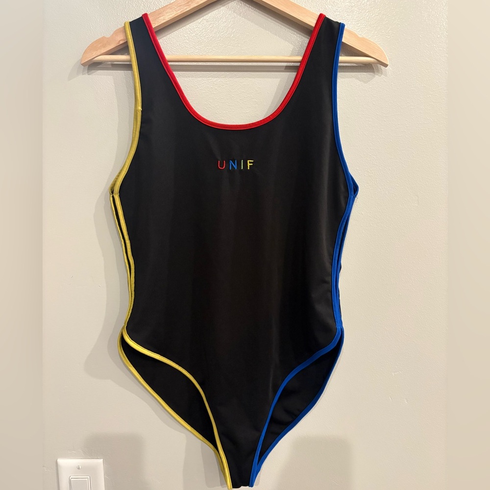 UNIF one piece colorblock swimsuit - Picture 2 of 6